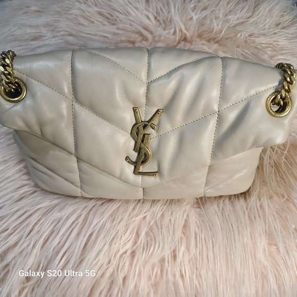 YSL Lou Puffer Shoulder Bag in Quilted Leather - Picture 8 of 8